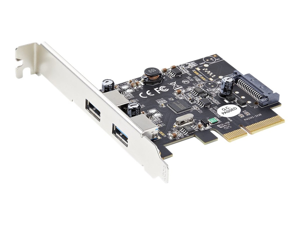 StarTech.com Startech 2-Port USB PCIe Adapter - 10Gbit/s pro Port - USB 3.1/3.2 Gen 2 Typ-A PCI Express 3.0 x2 Host Controller Erweiterungskarte - Add-On Adapterkarte - Full/Low Profile - Windows & Linux (PEXUSB312A3)