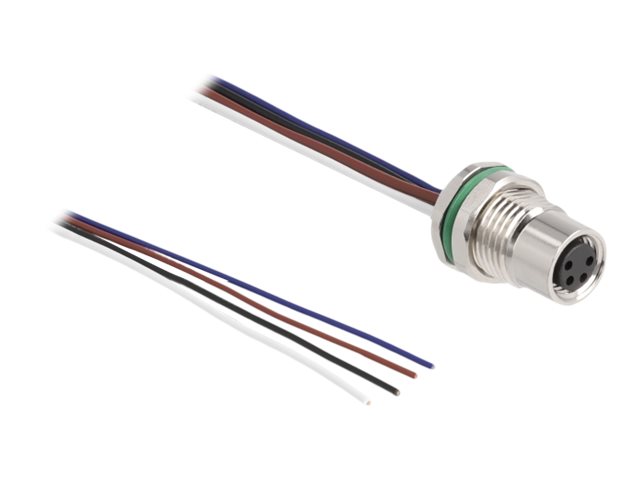 Delock Netzwerkkabel - 4-poliger M8 (W) zu