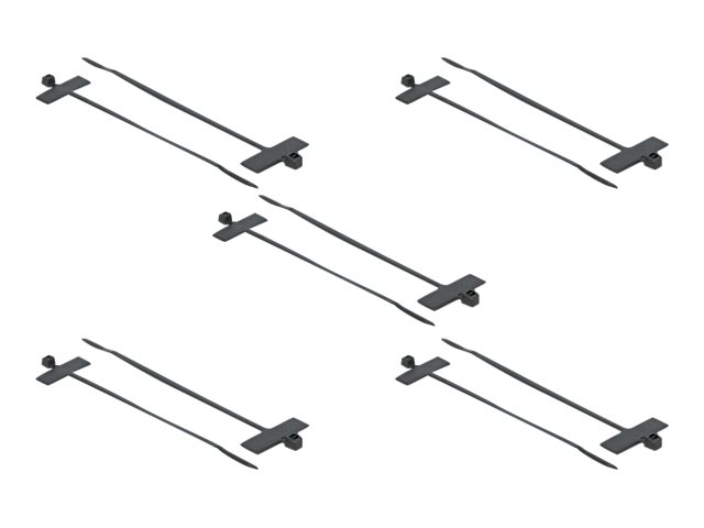 Delock Cable Tie with Label Tap - Kabelbinder - 10 cm - Schwarz (Packung mit 10)