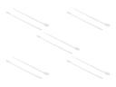 Delock Cable Tie with Fastening Eyelet - Kabelbinder - 40 cm - weiß (Packung mit 10)