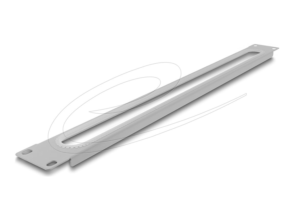 [67276] Delock Verlegetafel für Rack-Kabelmanagement - mit Öffnung und Kantenschutz - gray (RAL 7035)