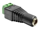 Delock Adapter DC 2.1 x 5.5 mm female > Terminal Block - Netzteil - 2-polige Klemmleiste (W)