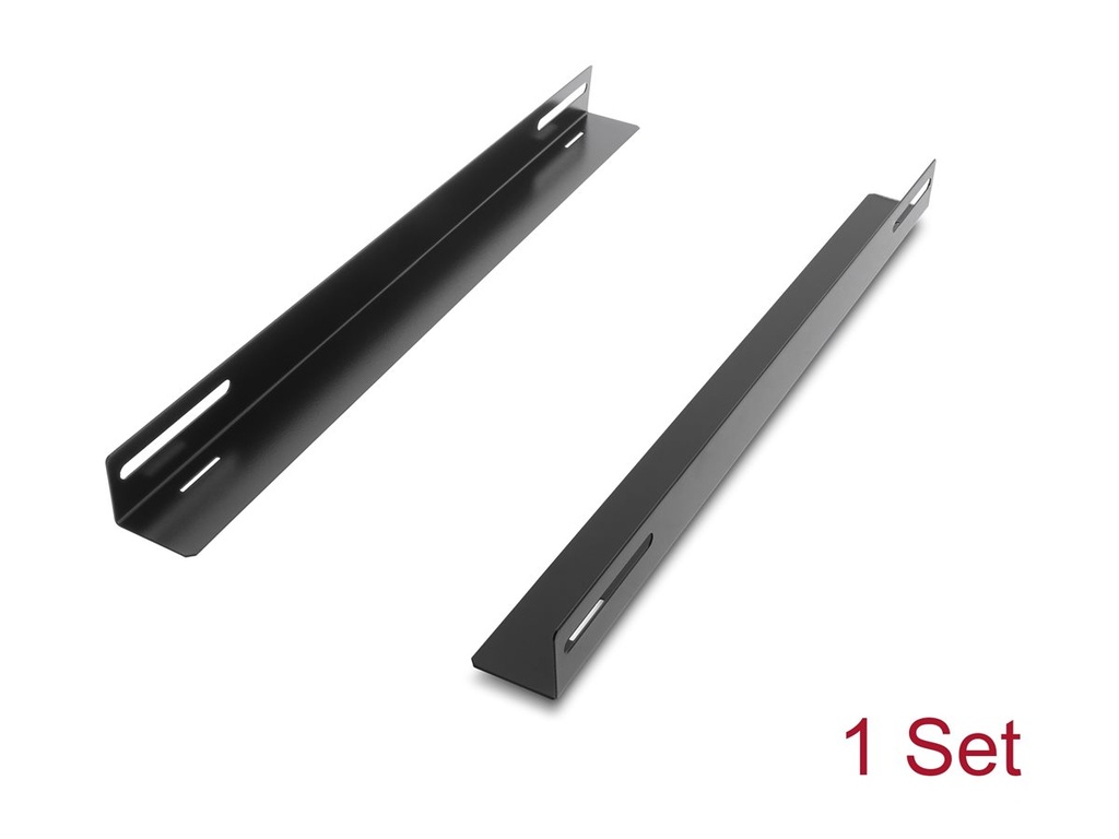 Delock Rack Bracket - 450 x 40 mm - Seite - Schwarz - 48.3 cm (19")