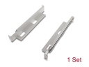 Delock Rack Bracket - einstellbare Länge 368 - 600 mm - Seite - Grau - 1U - 48.3 cm (19")
