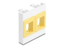 Delock Easy 45 - Einrastmodul - mit zwei Keystone-Haltern