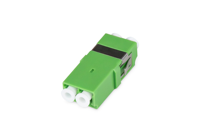 DIGITUS Lichtwellenleiter-Kupplung, LC/APC, Duplex, ohne Flansch