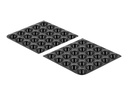 Delock Gummifüsse rund 10 x 3 mm 50 Stück schwarz