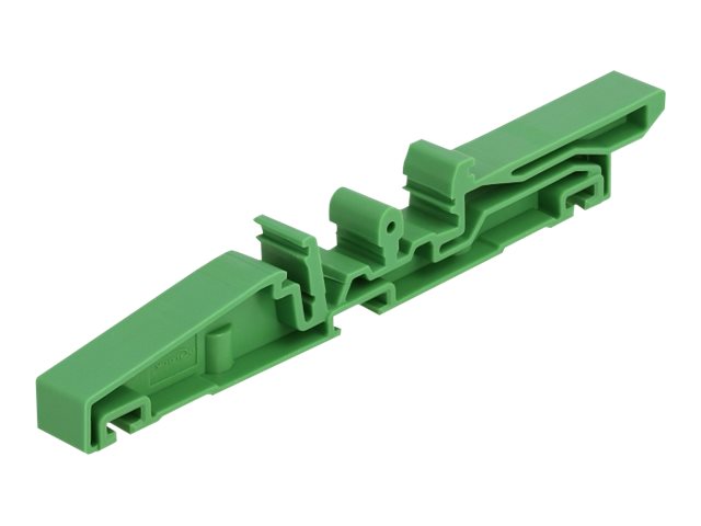 Delock DIN-Schienenklammer - grün (Packung mit 4)