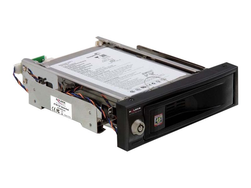 [47199] Delock 5.25 Mobile Rack for 3.5 SATA HDD - Mobiles Speicher-Rack - 3.5" (8.9 cm)