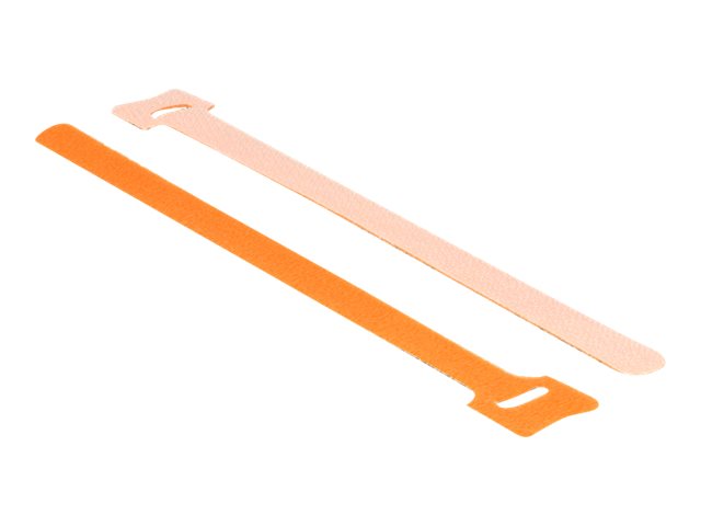 Delock Klettverschluss - 20 cm - orange (Packung mit 10)