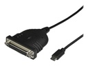 StarTech.com StarTech USB C to Parallel Printer Cable - DB25 Female Port for IEEE1284 Printers - Bus Powered - Printer Cable Adapter - USB to DB25 (ICUSBCPLLD25)