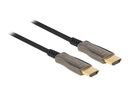 Delock HDMI-Kabel - HDMI männlich zu HDMI männlich - 25 m - Glasfaser - Schwarz - Active Optical Cable (AOC)