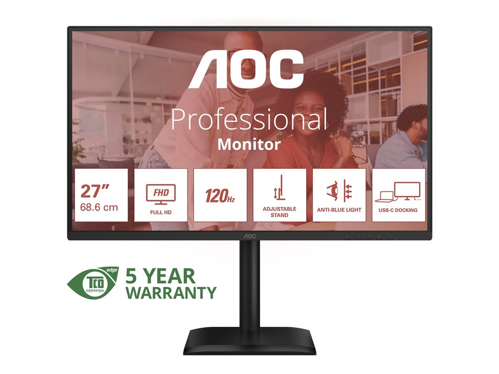 AOC 27E4CV - LED-Monitor - 68.6 cm (27") - 1920 x 1080 Full HD (1080p)