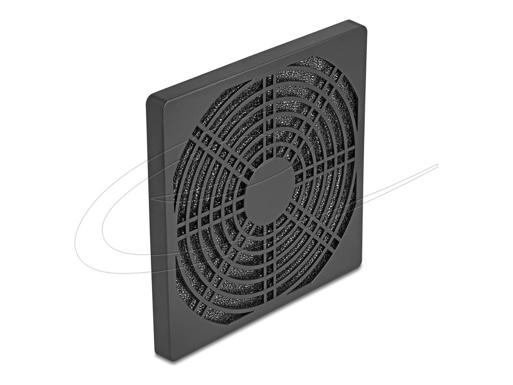[67313] Delock Fan-Grill - mit Staubfilter - Schwarz