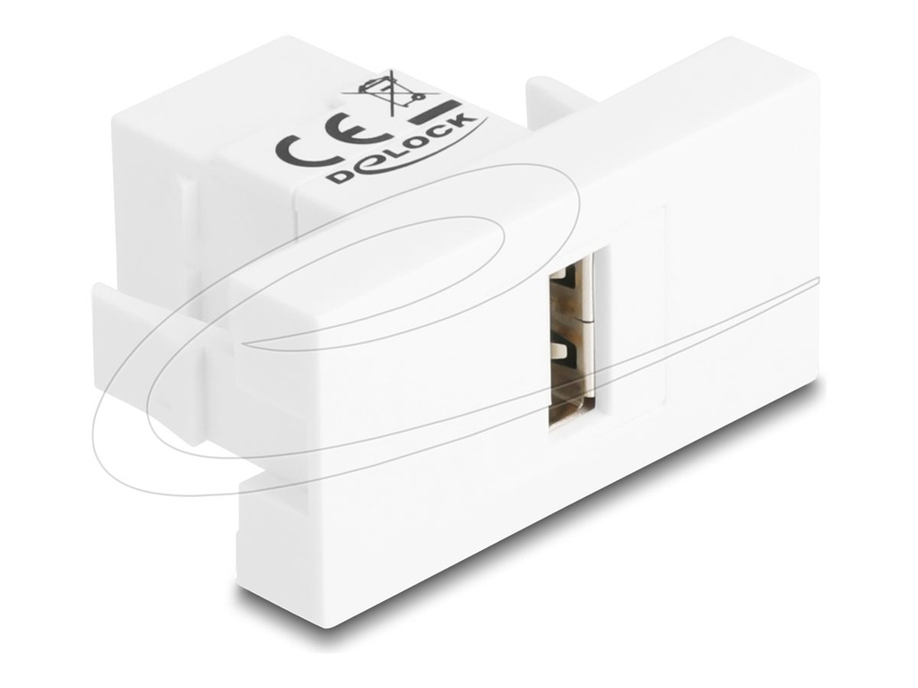 Delock Easy 45 - Einrastmodul - USB 2.0 - USB