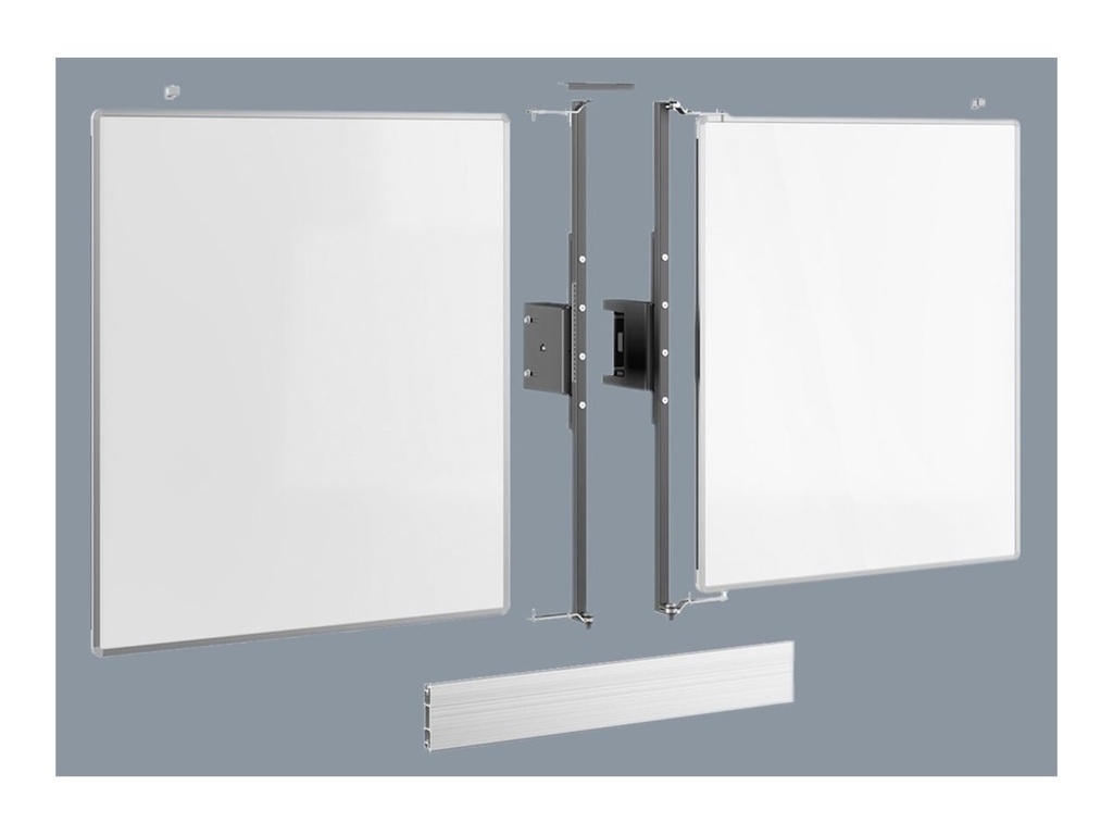 Optoma RISE - Whiteboard - Bodenaufstellung, Display-Liftwagen - 804 x 892 mm - weiß (Packung mit 2) - Optoma RISE - Whiteboard - Bodenaufstellung