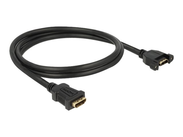 Delock HDMI-Kabel mit Ethernet - HDMI weiblich