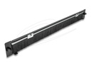 Delock Rack-Bürstenleiste - Unten offen, werkzeuglos - Schwarz - 1U - 48.3 cm (19")