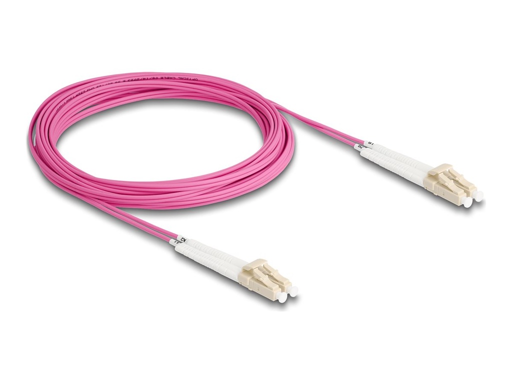 Delock Netzwerkkabel - LC Multi-Mode (M) gewinkelt zu LC Multi-Mode (M)