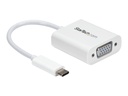 StarTech.com USB-C auf VGA Adapter - USB Typ-C zu VGA Video Konverter - Weiß - USB/VGA-Adapter - USB-C (M)