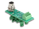 Delock Netzwerkadapter - M12-A 4-polig (W)