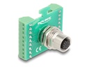 Delock Netzwerkadapter - 17 pin M12 (W) zu