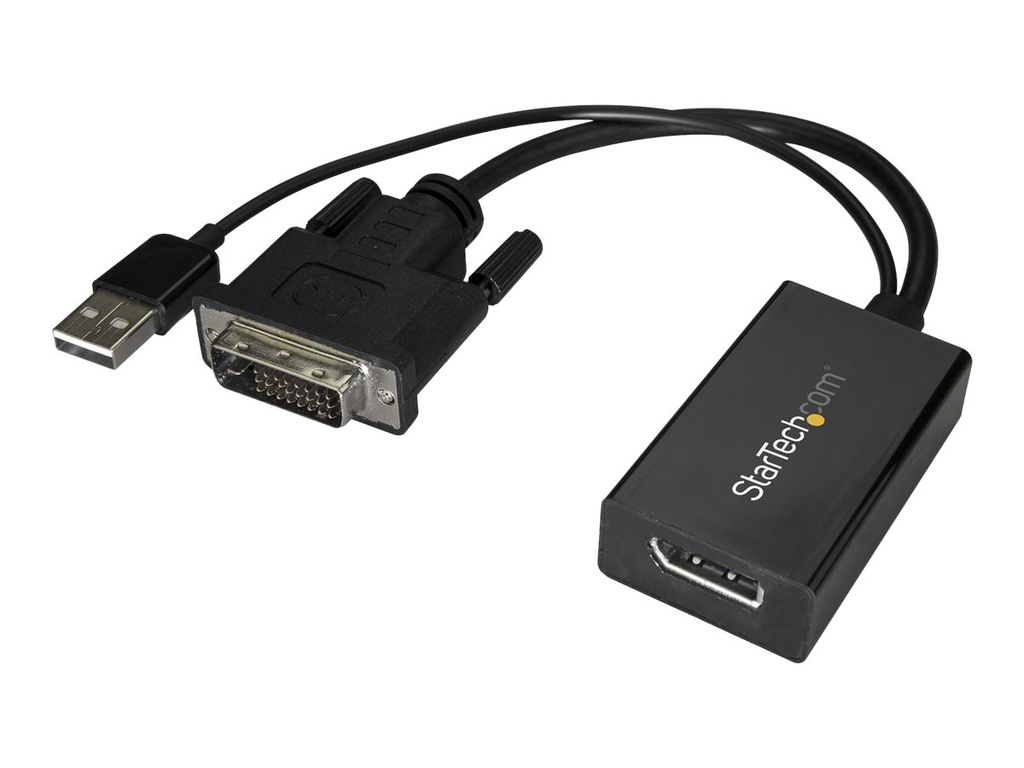 StarTech.com StarTech DVI to DisplayPort Adapter - USB Power - 1920 x 1200 - DVI to DisplayPort Converter - Video Adapter - DVI-D to DP (DVI2DP2)