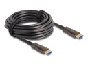 Delock High Speed - HDMI-Kabel - HDMI männlich zu HDMI männlich - 10 m - Hybrid Kupfer/Kohlefaser - Schwarz - Active Optical Cable (AOC)