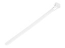 StarTech.com Kabelbinder - 152x3 mm, lösbar, 94V-2/UL, weiß, 100 Stück - Kabelbinder - 15 cm - weiß - TAA-konform (Packung mit 100)