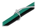 Delock Beaded - Kabelbinder - 12 cm - Schwarz, weiß (Packung mit 100)