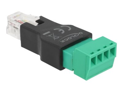 Delock Netzwerkadapter - RJ-11/RJ-14 (M) zu 4-poliger Anschlussblock (W)