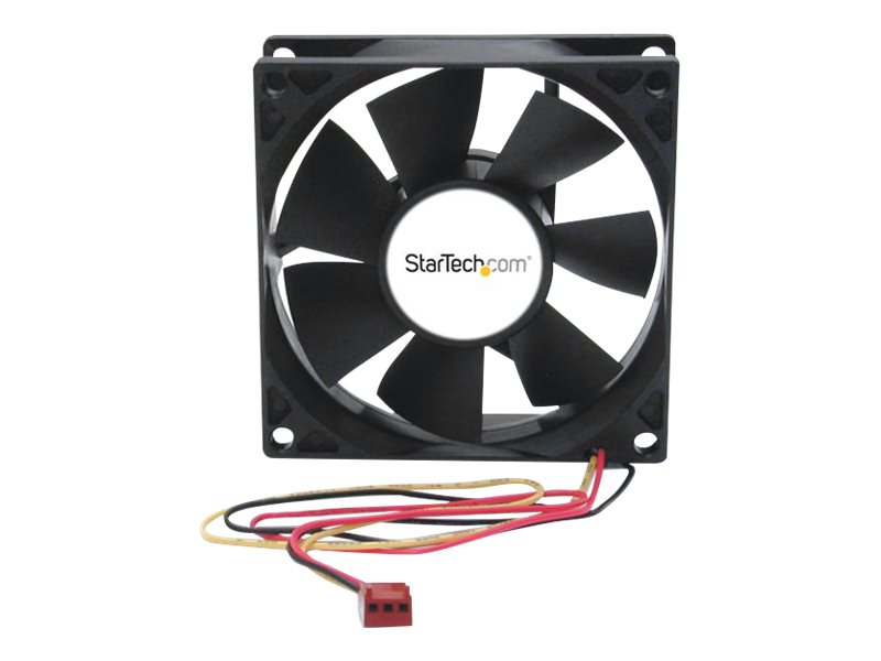 StarTech.com 80mm Gehäuselüfter - 8cm Lüfter für PC Gehäuse mit 3 pin Molex Stecker (80mmx80mmx25mm)