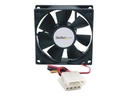 StarTech.com 80mm Gehäuselüfter - 8cm Lüfter für PC Gehäuse mit LP4 Molex Stecker (80mmx80mmx25mm)
