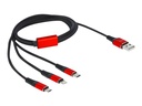 Delock 3 in 1 - Kabel nur zum Laden - USB männlich