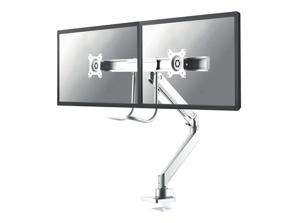 Neomounts NM-D775DX - Befestigungskit - Voll beweglich - für 2 LCD-Displays - Aluminium - weiß - Bildschirmgröße: 25.4-81.3 cm (10"-32")