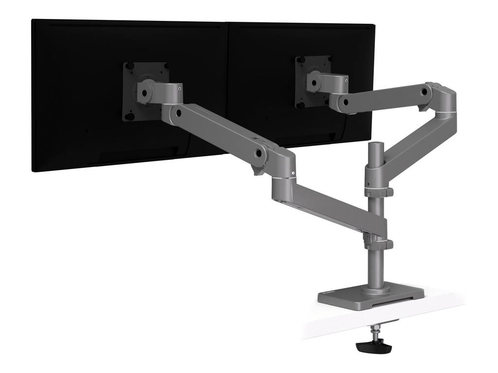 Ergotron LX Pro - Befestigungskit (Doppelarm) - für 2 LCD-Displays - Lochplatte-Montage - Aluminium - Dunkelgrau - Bildschirmgröße: bis zu 61 cm (bis zu 24 Zoll)