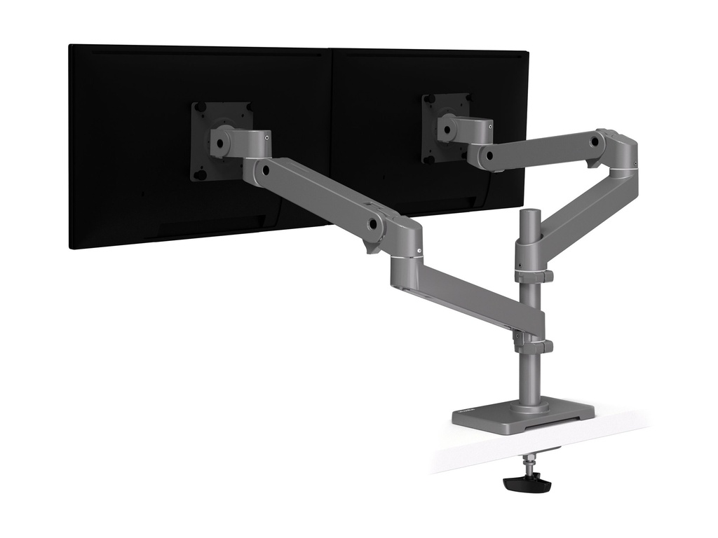 [45-710-293] Ergotron LX Pro - Befestigungskit (Doppelarm) - für 2 LCD-Displays - Lochplatte-Montage - Aluminium - Dunkelgrau - Bildschirmgröße: bis zu 61 cm (bis zu 24 Zoll)