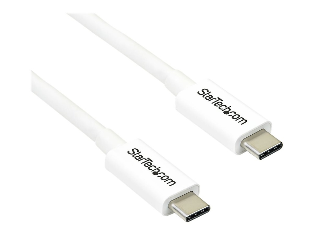 StarTech.com StarTech 6.6ft (2m) Thunderbolt 3 Cable, 20Gbps, 100W PD, 4K Video, Thunderbolt-Certified, Compatible w/ TB4/USB 3.2/DisplayPort - Thunderbolt-Kabel - USB-C (M)