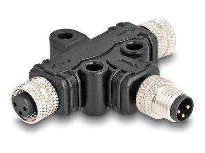 Delock Netzwerk-Splitter - 3-poliger M8 (M)