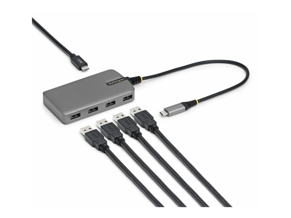 StarTech.com Hub - 4 x USB 3.2 Gen 1 + 1 x