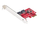 StarTech.com PCIe SATA Controller Karte - 2 Port SATA 3 Erweiterungskarte/Kontroller - 6Gbit/s - Voll/Halb Profil Blende - PCI Express Festplatten/SSD kontroller/Adapter (2P6G-PCIE-SATA-CARD)