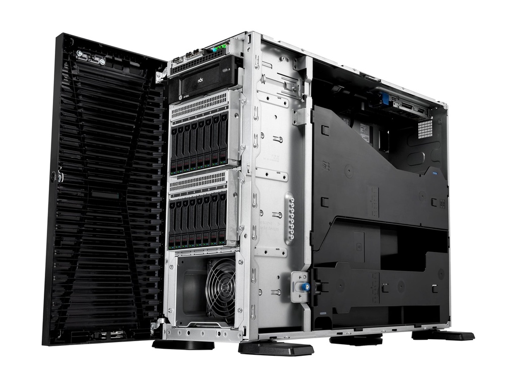 HPE ProLiant ML110 Gen11 - Server - Tower - 4.5U - 1-Weg - 1 x Xeon Silver 4510 / 2.4 GHz - RAM 64 GB - SATA/SAS/NVMe - Hot-Swap 6.4 cm (2.5")