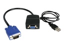 StarTech.com Startech 2 Port VGA Video Splitter - Monitor Splitter Kabel mit Stromversorgung über USB - 1 x VGA (Stecker)