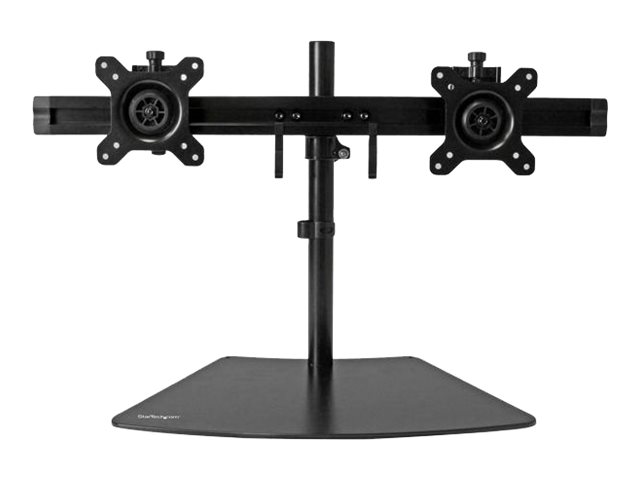 StarTech.com Dual-Monitorhalter - Monitor Halterung für zwei Displays - Aufstellung - einstellbarer Arm - für LCD-Display - Kunststoff, Stahl, Aluminium - Schwarz - Bildschirmgröße: 61 cm (24")