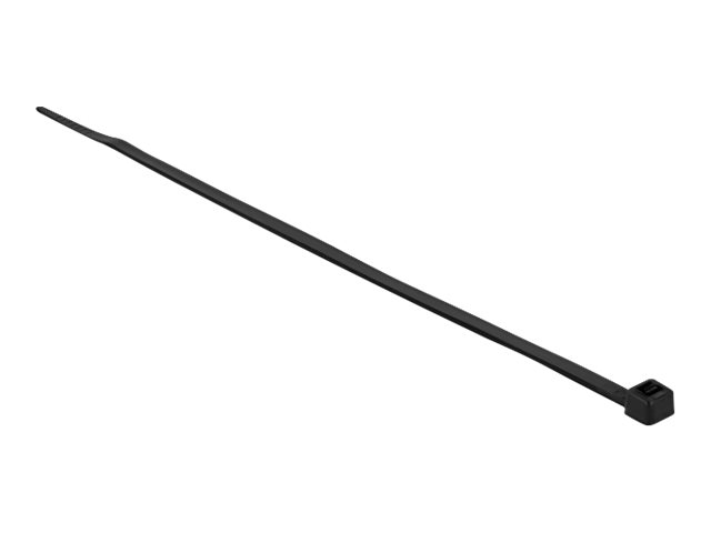 Delock Kabelbinder - wärmebeständig - 20 cm - Schwarz (Packung mit 100)