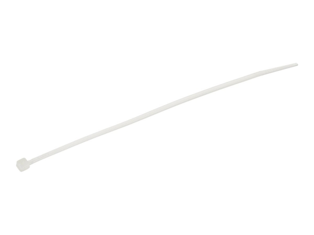 StarTech.com Kabelbinder - 152x3 mm, gebogene Spitze, weiß, 1000 Stück - Kabelbinder - 15.24 cm - weiß - TAA-konform (Packung mit 1000)