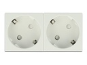 Delock Easy 45 - Steckdose - 2P - Typ F - mit