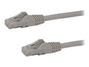StarTech.com 5m CAT6 Ethernet Cable, 10 Gigabit Snagless RJ45 650MHz 100W PoE Patch Cord, CAT 6 10GbE UTP Network Cable w/Strain Relief, Grey, Wiring is UL Certified/TIA - Category 6 - 24AWG (N6PATC5MGR)