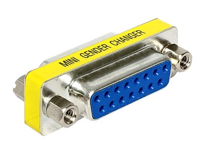 Delock Adapter Sub-D - Serieller Gender Changer - 15 pin D-Sub (DB-15)