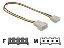 Delock Stromkabel - 4-Pin-Mini-Stromversorgungsstecker (M)